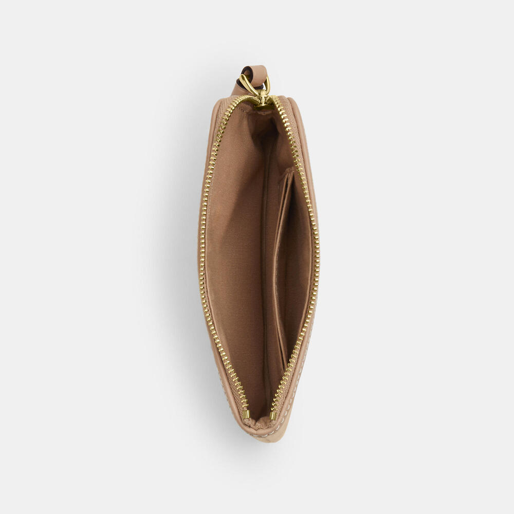 Corner Zip Wristlet With Signature Canvas